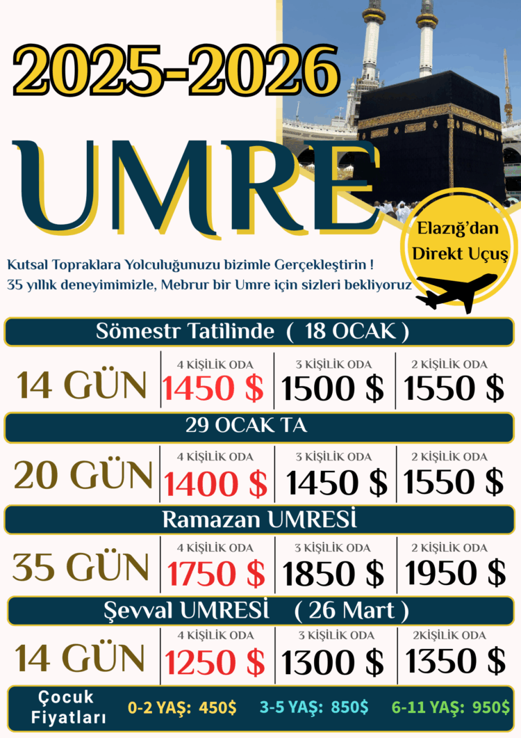 2025-206 Umre Programları