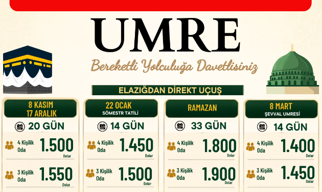 2026-2027 Umre Programları